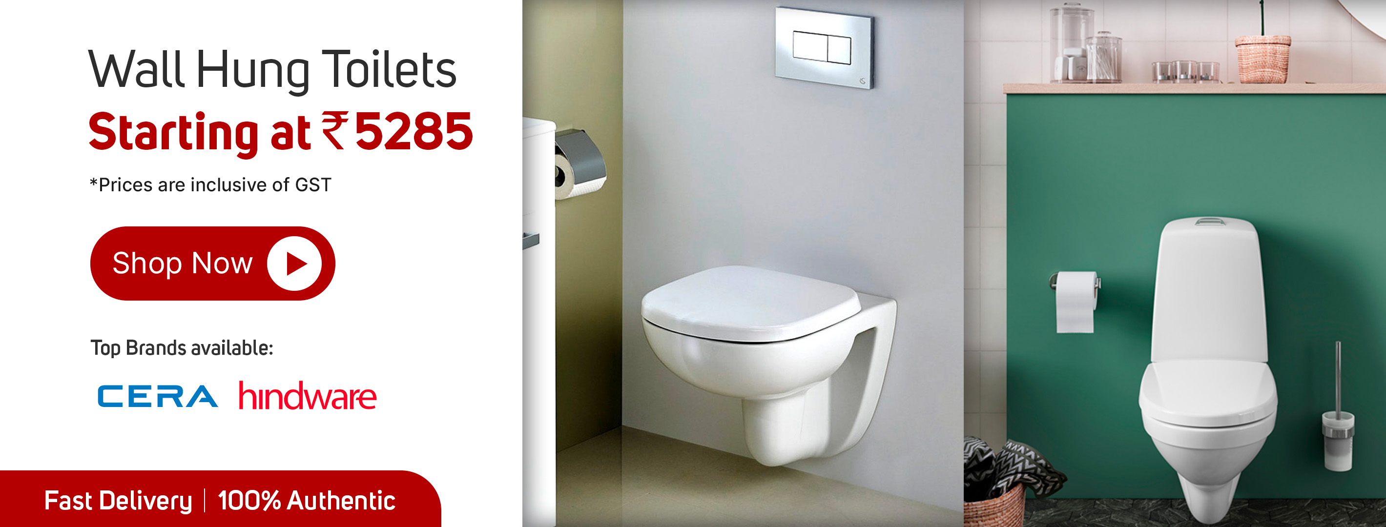 Wall Hung Toilets|Starting at Rs.5285